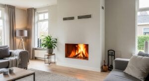 Voorkeursluchtstroming open haard: veilig ventileren in je woning